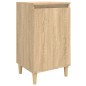 vidaXL Mesita de noche madera contrachapada roble sonoma 40x35x70 cm vidaXL Mesita de noche madera contrachapada roble sonoma 40x35x70 cm