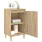 vidaXL Mesita de noche madera contrachapada roble sonoma 40x35x70 cm vidaXL Mesita de noche madera contrachapada roble sonoma 40x35x70 cm