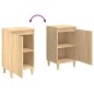 vidaXL Mesita de noche madera contrachapada roble sonoma 40x35x70 cm vidaXL Mesita de noche madera contrachapada roble sonoma 40x35x70 cm