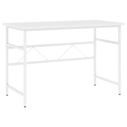 vidaXL Escritorio para ordenador de MDF y metal blanco 105x55x72 cm