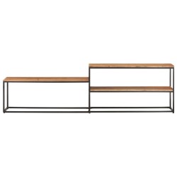 vidaXL Mueble de TV de madera maciza de acacia 180x30x50 cm 