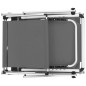 vidaXL Tumbonas plegables con techo 2 uds aluminio y textilene gris vidaXL Tumbonas plegables con techo 2 uds aluminio y textilene gris