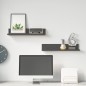 vidaXL Estantes de pared 2 uds madera maciza de pino gris 50x11x9 cm vidaXL Estantes de pared 2 uds madera maciza de pino gris 50x11x9 cm