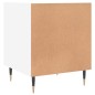 vidaXL Mesita de noche madera de ingeniería blanco 40x40x50 cm vidaXL Mesita de noche madera de ingeniería blanco 40x40x50 cm