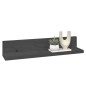 vidaXL Estantes de pared 2 uds madera maciza de pino gris 50x11x9 cm vidaXL Estantes de pared 2 uds madera maciza de pino gris 50x11x9 cm