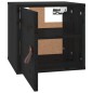 vidaXL Armario de pared madera maciza de pino negro 31,5x30x30 cm vidaXL Armario de pared madera maciza de pino negro 31,5x30x30 cm