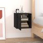 vidaXL Armario de pared madera maciza de pino negro 31,5x30x30 cm vidaXL Armario de pared madera maciza de pino negro 31,5x30x30 cm