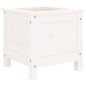 vidaXL Jardinera madera maciza de pino blanco 40x40x39 cm vidaXL Jardinera madera maciza de pino blanco 40x40x39 cm