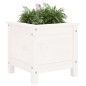 vidaXL Jardinera madera maciza de pino blanco 40x40x39 cm vidaXL Jardinera madera maciza de pino blanco 40x40x39 cm