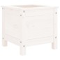vidaXL Jardinera madera maciza de pino blanco 40x40x39 cm vidaXL Jardinera madera maciza de pino blanco 40x40x39 cm