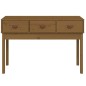 vidaXL Mesa consola de madera maciza de pino marrón miel 114x40x75 cm vidaXL Mesa consola de madera maciza de pino marrón miel 114x40x75 cm