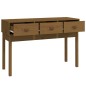 vidaXL Mesa consola de madera maciza de pino marrón miel 114x40x75 cm vidaXL Mesa consola de madera maciza de pino marrón miel 114x40x75 cm