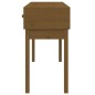 vidaXL Mesa consola de madera maciza de pino marrón miel 114x40x75 cm vidaXL Mesa consola de madera maciza de pino marrón miel 114x40x75 cm