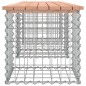 vidaXL Banco jardín diseño gaviones madera abeto Douglas 203x44x42 cm vidaXL Banco jardín diseño gaviones madera abeto Douglas 203x44x42 cm