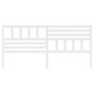 vidaXL Cabecero de cama madera maciza de pino blanco 186x4x100 cm vidaXL Cabecero de cama madera maciza de pino blanco 186x4x100 cm