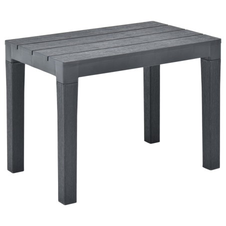 vidaXL Bancos de jardín 2 unidades plástico gris antracita
