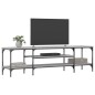 vidaXL Mueble TV hierro y madera contrachapada gris Sonoma 161x35x45cm vidaXL Mueble TV hierro y madera contrachapada gris Sonoma 161x35x45cm