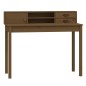 vidaXL Escritorio de madera maciza de pino marrón miel 110x50x93 cm vidaXL Escritorio de madera maciza de pino marrón miel 110x50x93 cm