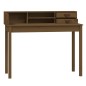 vidaXL Escritorio de madera maciza de pino marrón miel 110x50x93 cm vidaXL Escritorio de madera maciza de pino marrón miel 110x50x93 cm