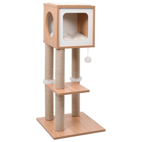 vidaXL Rascador para gatos con alfombra rascadora de sisal 90 cm