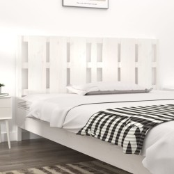 vidaXL Cabecero de cama madera maciza de pino blanco 185,5x4x100 cm