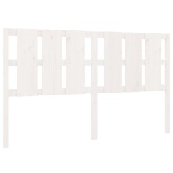 vidaXL Cabecero de cama madera maciza de pino blanco 185,5x4x100 cm