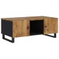 vidaXL Mesa de centro madera maciza mango y contrachapada 100x54x40 cm vidaXL Mesa de centro madera maciza mango y contrachapada 100x54x40 cm