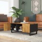 vidaXL Mesa de centro madera maciza mango y contrachapada 100x54x40 cm vidaXL Mesa de centro madera maciza mango y contrachapada 100x54x40 cm