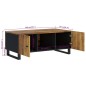 vidaXL Mesa de centro madera maciza mango y contrachapada 100x54x40 cm vidaXL Mesa de centro madera maciza mango y contrachapada 100x54x40 cm
