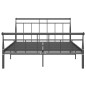 vidaXL Estructura de cama de metal negro 140x200 cm vidaXL Estructura de cama de metal negro 140x200 cm