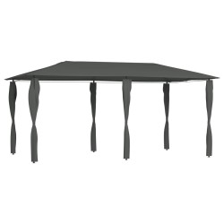 vidaXL Cenador con cubiertas de postes antracita 3x6x2,6 m 160 g/m²