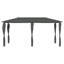 vidaXL Cenador con cubiertas de postes antracita 3x6x2,6 m 160 g/m²