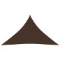 vidaXL Toldo de vela triangular tela Oxford marrón 3,5x3,5x4,9 m vidaXL Toldo de vela triangular tela Oxford marrón 3,5x3,5x4,9 m