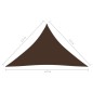 vidaXL Toldo de vela triangular tela Oxford marrón 3,5x3,5x4,9 m vidaXL Toldo de vela triangular tela Oxford marrón 3,5x3,5x4,9 m