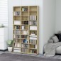 vidaXL Armario para CDs madera contrachapada Sonoma 102x16x177,5 cm vidaXL Armario para CDs madera contrachapada Sonoma 102x16x177,5 cm