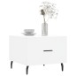 vidaXL Mesa de centro madera de ingeniería blanca 50x50x40 cm vidaXL Mesa de centro madera de ingeniería blanca 50x50x40 cm