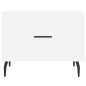 vidaXL Mesa de centro madera de ingeniería blanca 50x50x40 cm vidaXL Mesa de centro madera de ingeniería blanca 50x50x40 cm