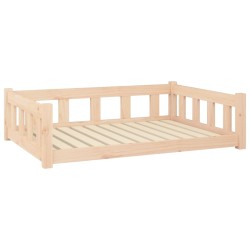 vidaXL Cama para perros madera maciza de pino 105,5x75,5x28 cm
