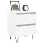 vidaXL Mesita de noche madera contrachapada blanco 40x35x50 cm vidaXL Mesita de noche madera contrachapada blanco 40x35x50 cm