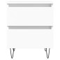 vidaXL Mesita de noche madera contrachapada blanco 40x35x50 cm vidaXL Mesita de noche madera contrachapada blanco 40x35x50 cm