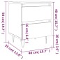 vidaXL Mesita de noche madera contrachapada blanco 40x35x50 cm vidaXL Mesita de noche madera contrachapada blanco 40x35x50 cm