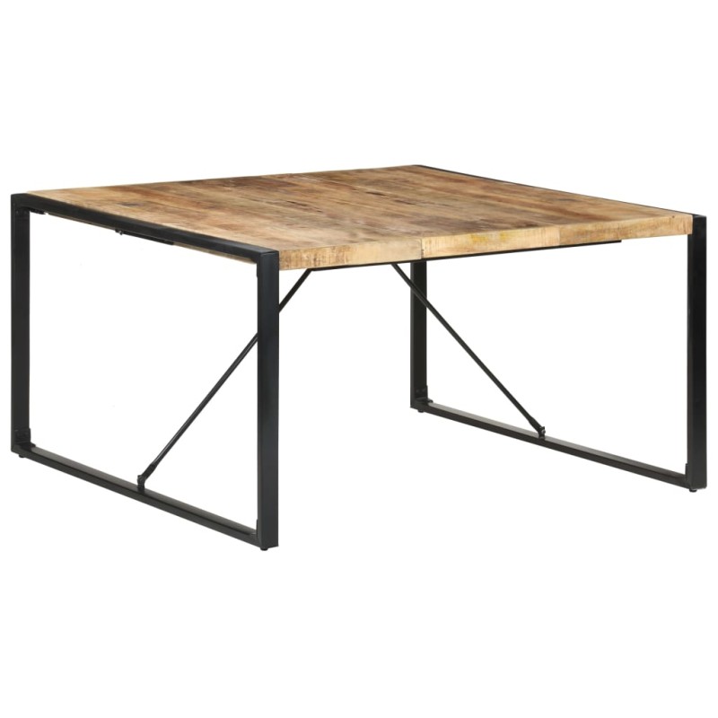 vidaXL Mesa de comedor madera de mango rugosa 140x140x75 cm vidaXL Mesa de comedor madera de mango rugosa 140x140x75 cm