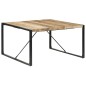 vidaXL Mesa de comedor madera de mango rugosa 140x140x75 cm vidaXL Mesa de comedor madera de mango rugosa 140x140x75 cm