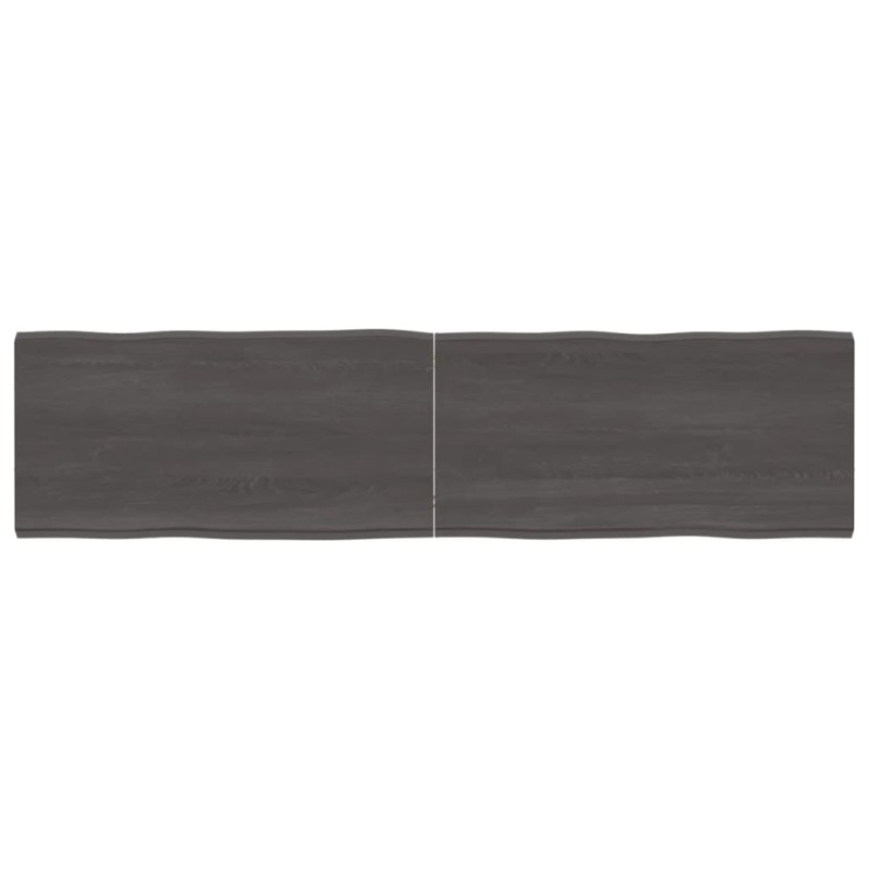 vidaXL Tablero mesa madera tratada borde vivo marrón 160x40x(2-4) cm vidaXL Tablero mesa madera tratada borde vivo marrón 160x40x(2-4) cm