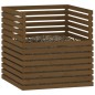 vidaXL Compostador de madera maciza de pino marrón miel 100x100x102 cm vidaXL Compostador de madera maciza de pino marrón miel 100x100x102 cm