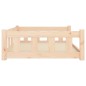 vidaXL Cama para perros madera maciza de pino 105,5x75,5x28 cm vidaXL Cama para perros madera maciza de pino 105,5x75,5x28 cm