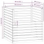 vidaXL Compostador de madera maciza de pino marrón miel 100x100x102 cm vidaXL Compostador de madera maciza de pino marrón miel 100x100x102 cm