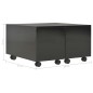 vidaXL Mesa de centro madera de ingeniería negro brillante 60x60x35cm vidaXL Mesa de centro madera de ingeniería negro brillante 60x60x35cm