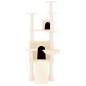 vidaXL Rascador para gatos con postes de sisal crema 154 cm vidaXL Rascador para gatos con postes de sisal crema 154 cm