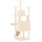 vidaXL Rascador para gatos con postes de sisal crema 154 cm vidaXL Rascador para gatos con postes de sisal crema 154 cm
